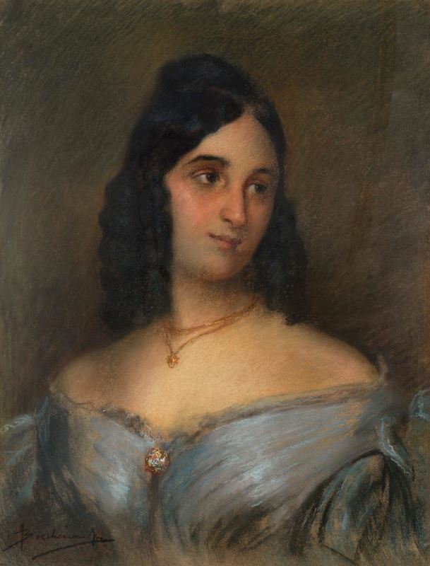 Vikentios Bokatsiabis , Portrait of Young lady